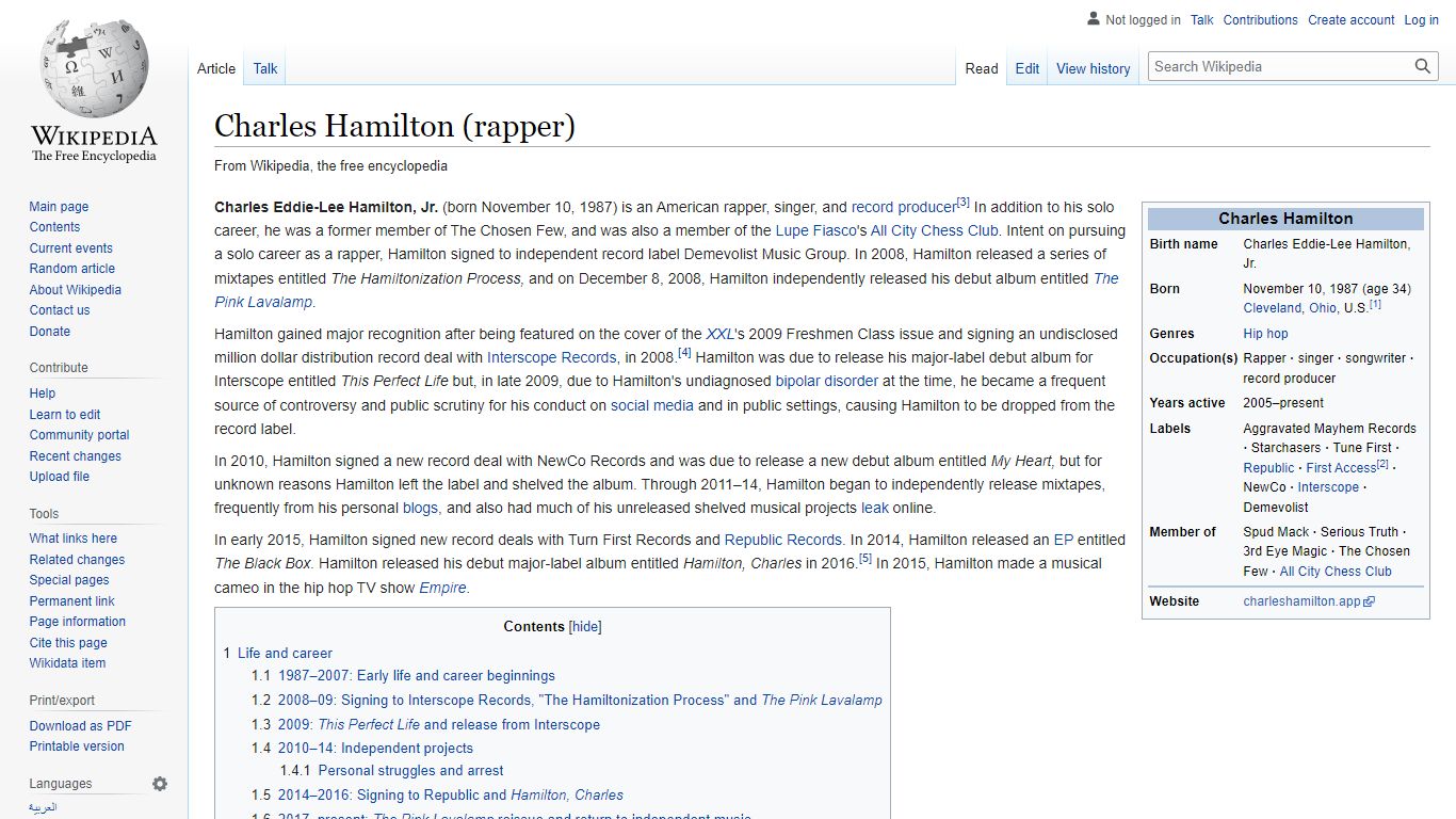 Charles Hamilton (rapper) - Wikipedia