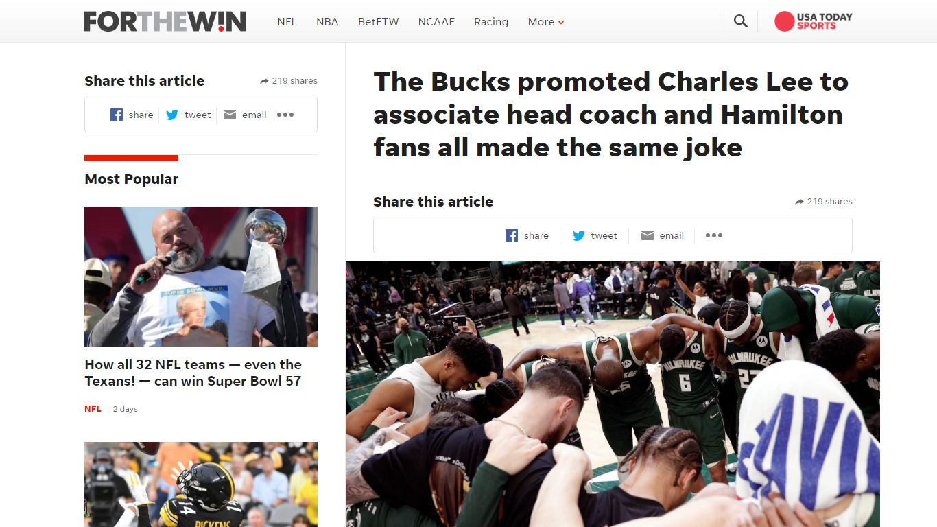 Hamilton fans joke after Bucks name Charles Lee associate head coach