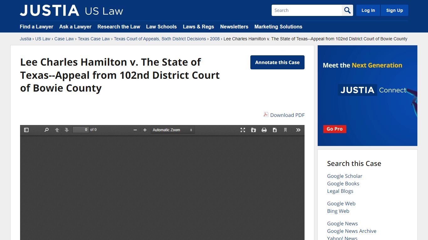 Lee Charles Hamilton v. The State of Texas--Appeal from 102nd District ...